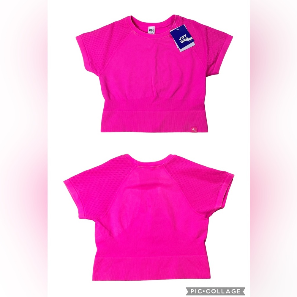 🆕 JoyLab | Seamless Crop Top | Short Sleeve | Athletic | Stretchy Activewear |